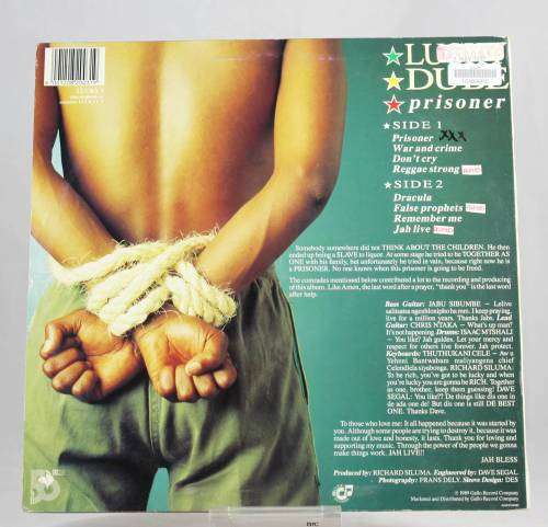 Lucky Dube - Prisoner - LP - A treasure from 1989 - Bid now!!