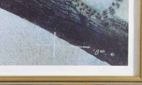Henk Vos - Leopard in a tree - A beautiful print!! Bid now!