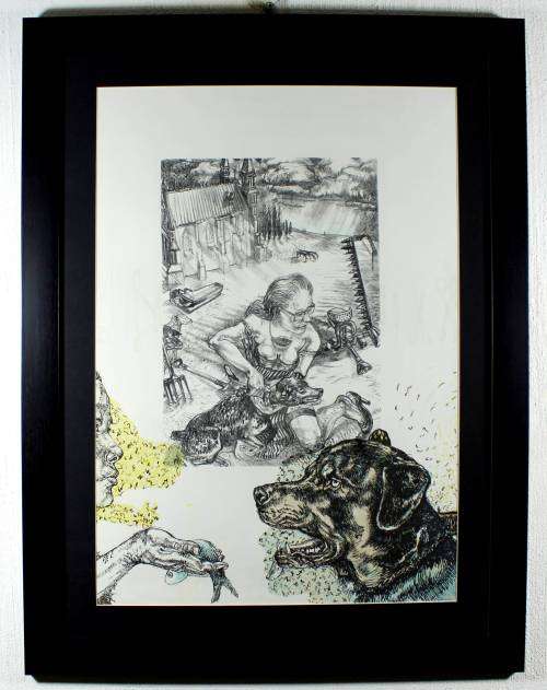 Diane Victor - Going to the dogs - Triptych