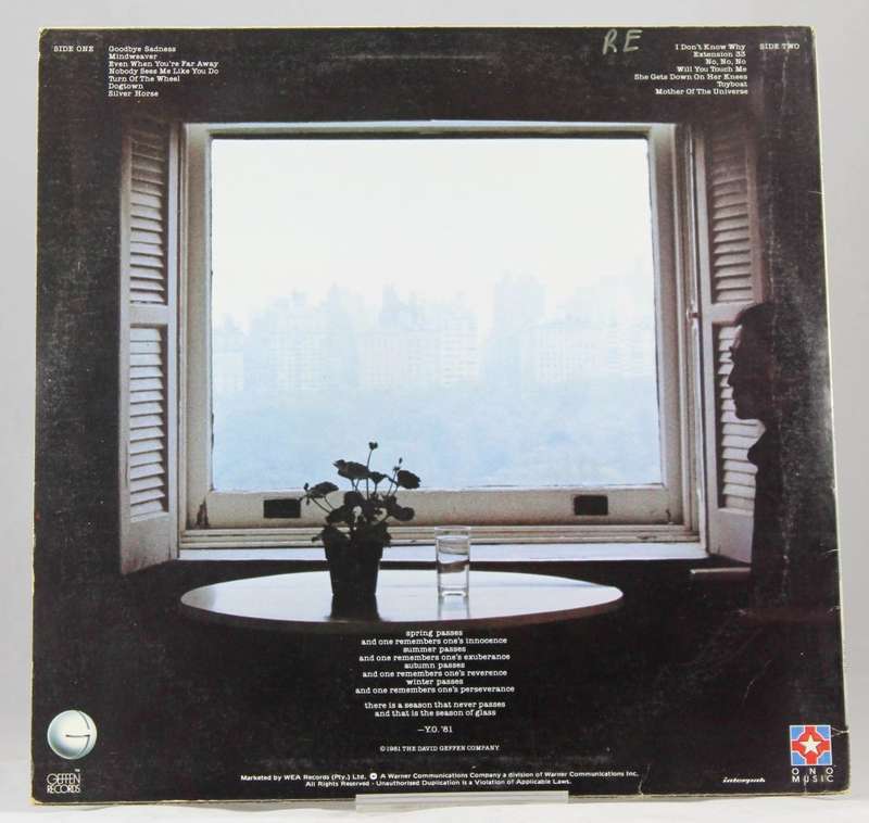 Yoko Ono - Season of glass - LP