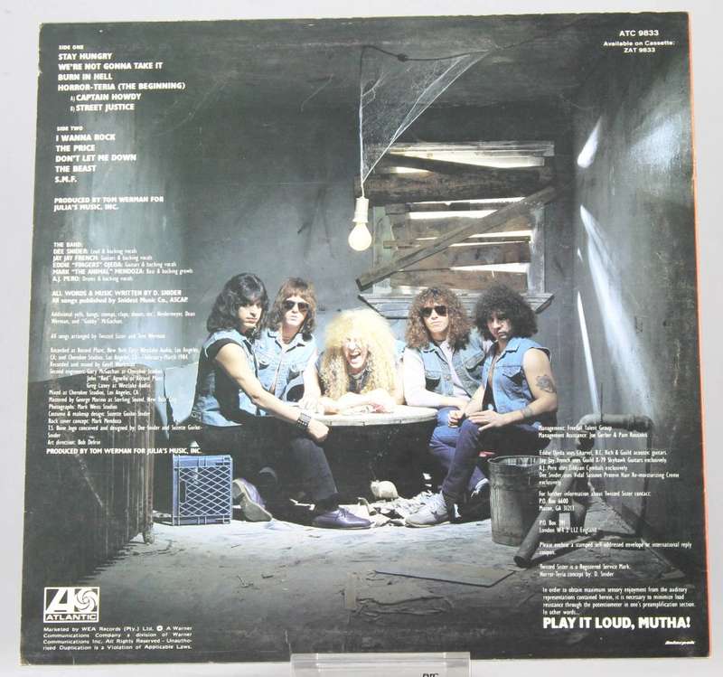 Twisted Sister - 5 albums!! -  1982  to 1987