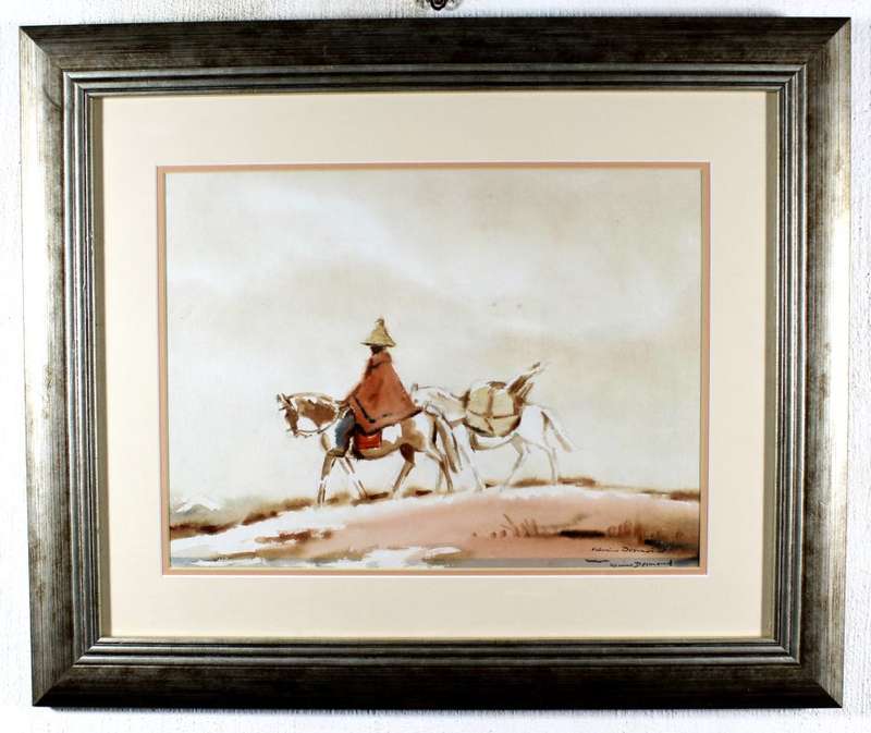 Nerine Desmond - Basotho horse rider - A beautiful painting!! - Bid now!!