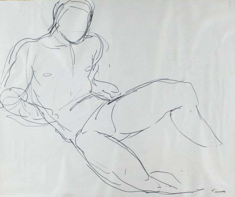 Simmens - Nude - Pen / Ink on paper