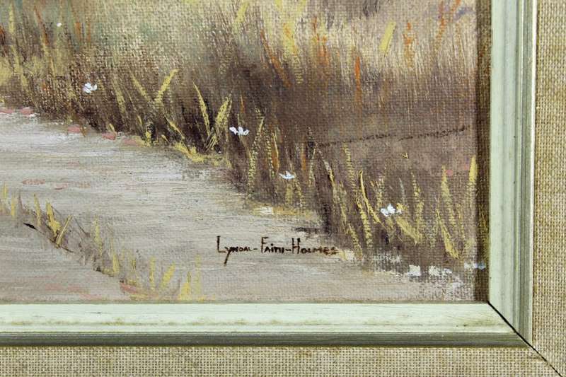 Lynn Faith Holmes - Figure on a footpath - A stunner at a giveaway price, bid now!!