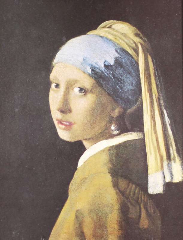 Johannes Vermeer - Girl with a pearl earing - A classic print - What a beauty!! Bid now!