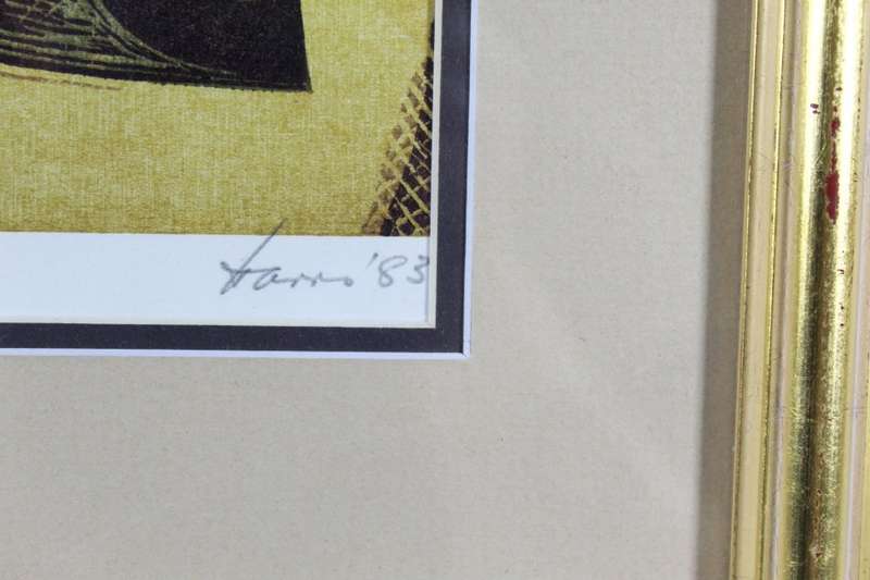 Hannes Harrs - Abstract form - Limited edition lithoprint