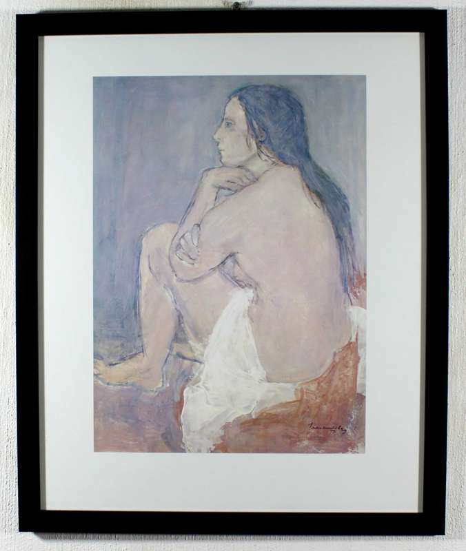 Jean Welz - Sitting model with white cloth