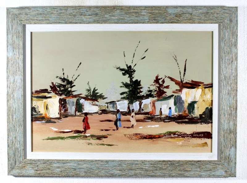 Norma Wiles - Township scene