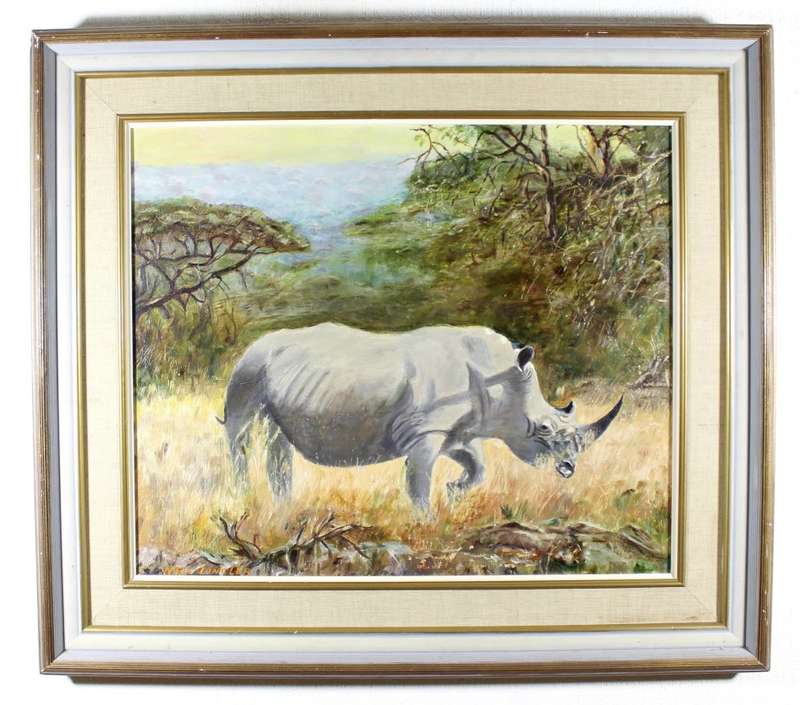Neil Dingler - Rhino in the veld