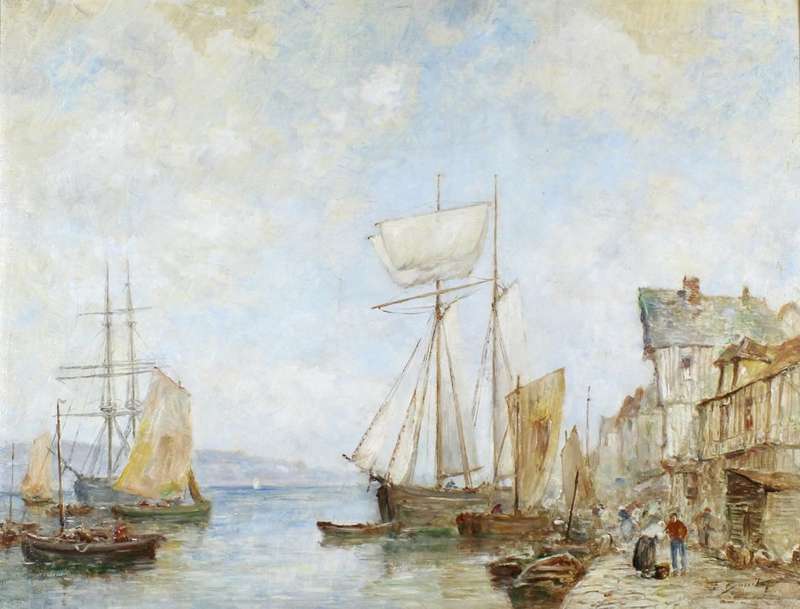 T Bouily - Harbor scene