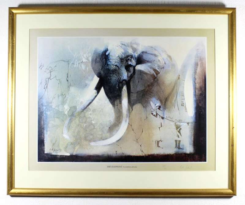 Keith Joubert - limited edition lithoprint - the elephant