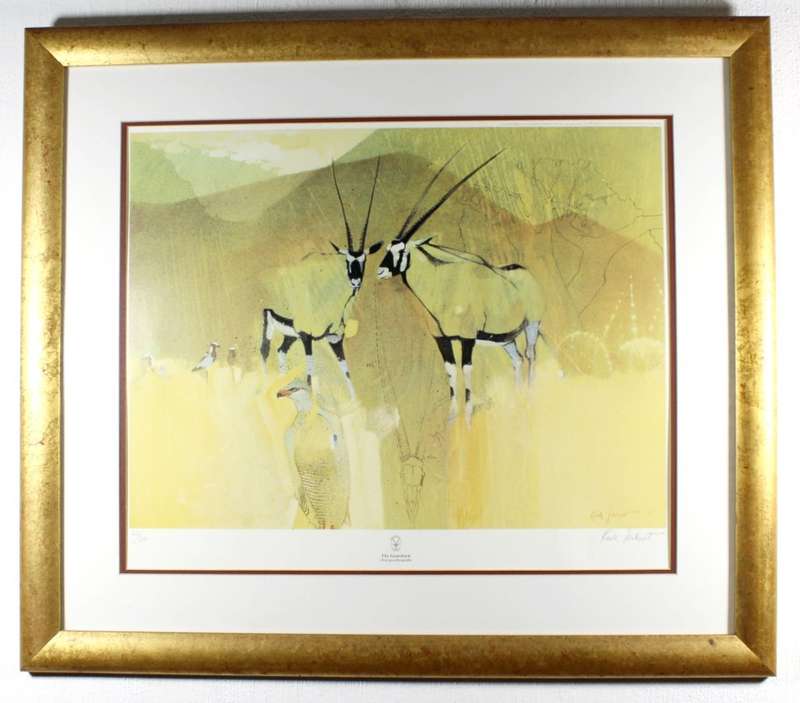 Keith Joubert - Limited edition lithoprint - The Gemsbuck - Low price! Bid now!