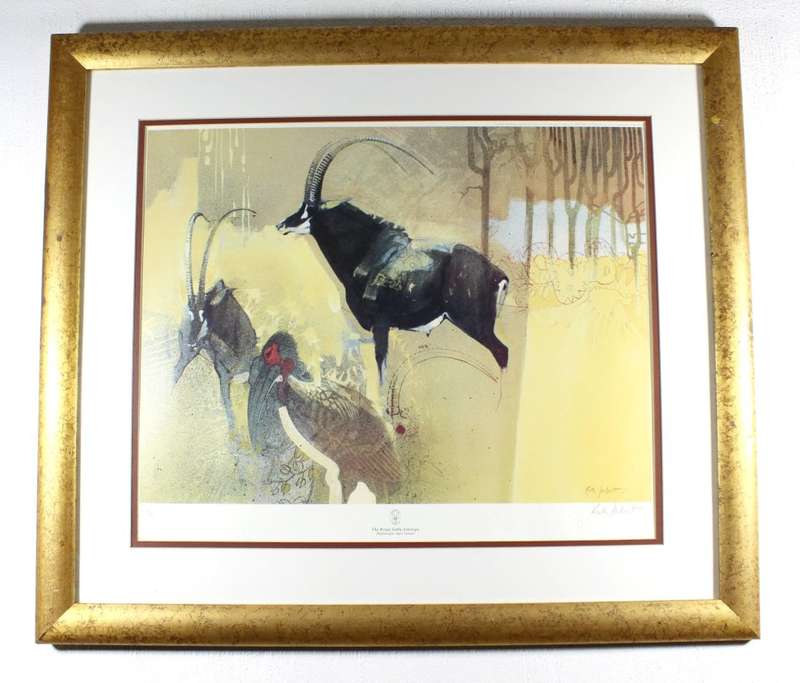 Keith Joubert - limited edition lithoprint - the royal sable antelope