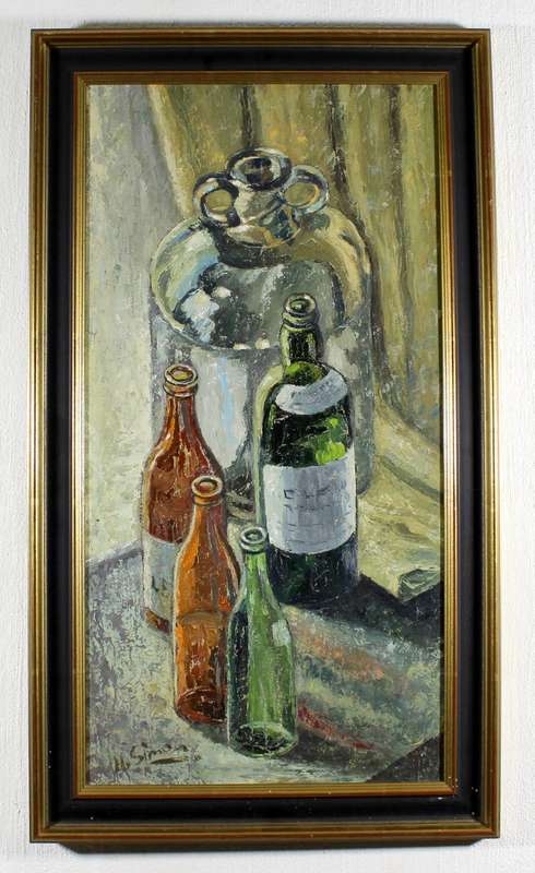 H Simon - Still life oil