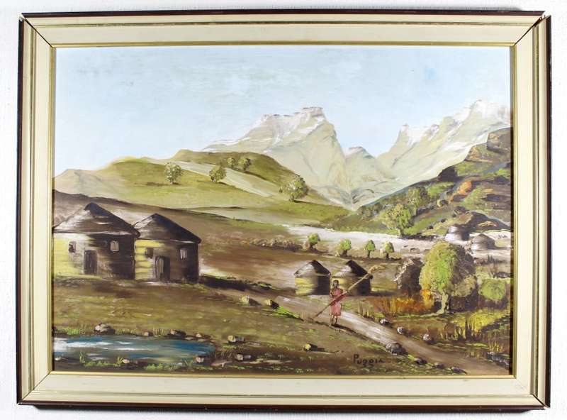 Puggia - Rondavels in a landscape