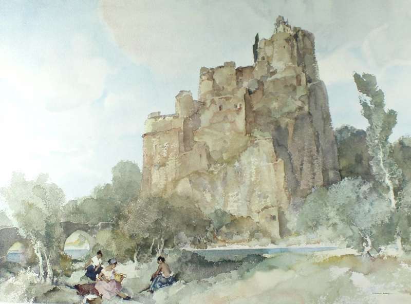 Russel Flint - Maidens at the foot of the castle