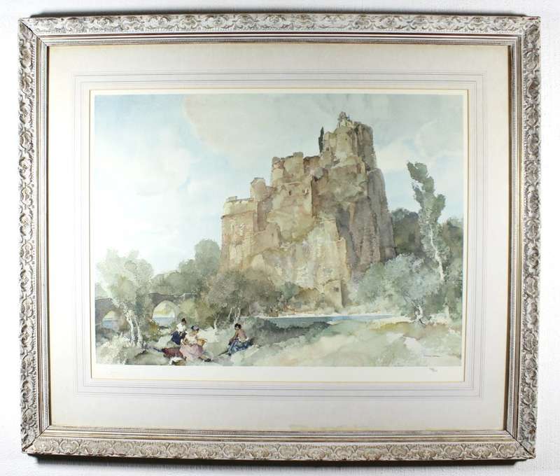 Russel Flint - Maidens at the foot of the castle