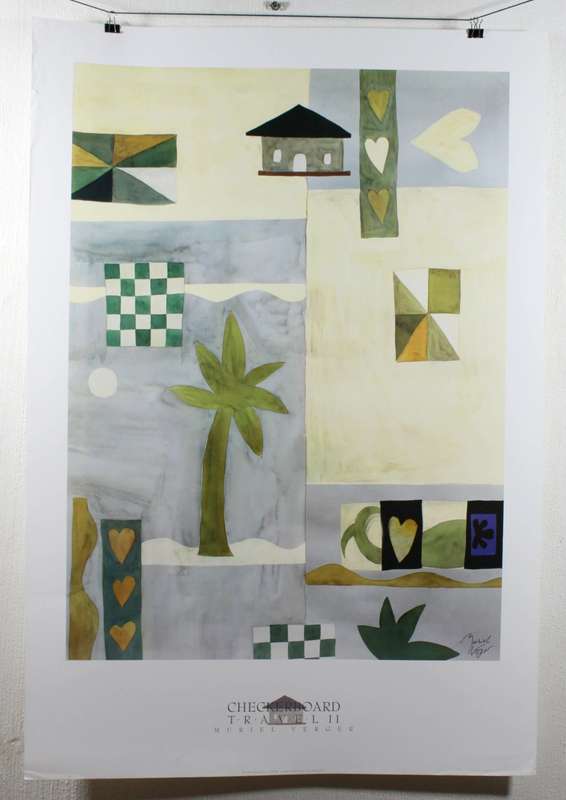 Poster - Muriel Verger - Checkerboard Travel II