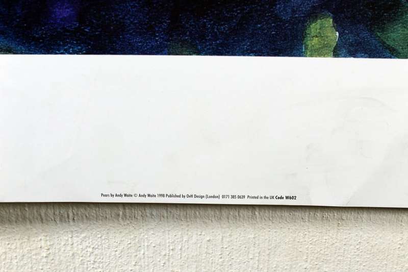 Poster - Andy Waite - Pears