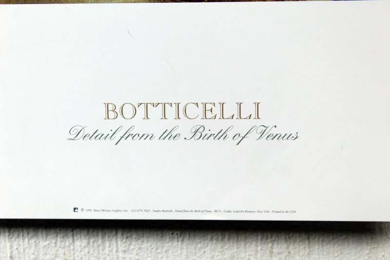 Poster - Botticelli - Detail from the Birth of Venus