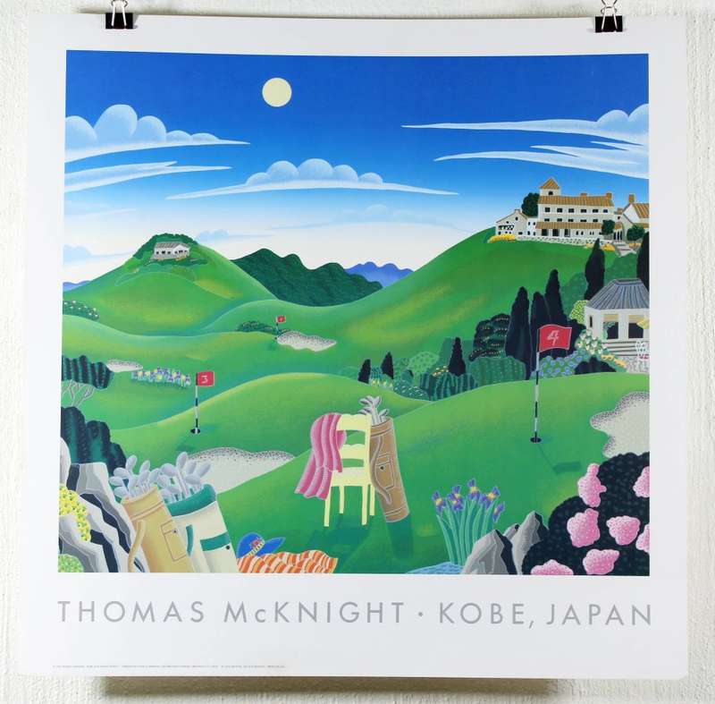 Poster - Thomas McKnight - Kobe, Japan - Beautiful! - Bid now!!