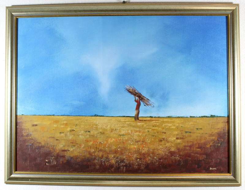 Dodds Blom - Lone figure in a vast landscape