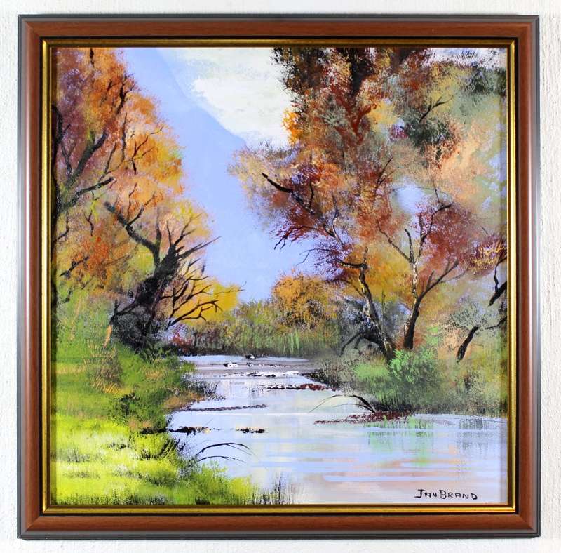 Jan Brand - River scene - Magnificent art!! - Bid now!
