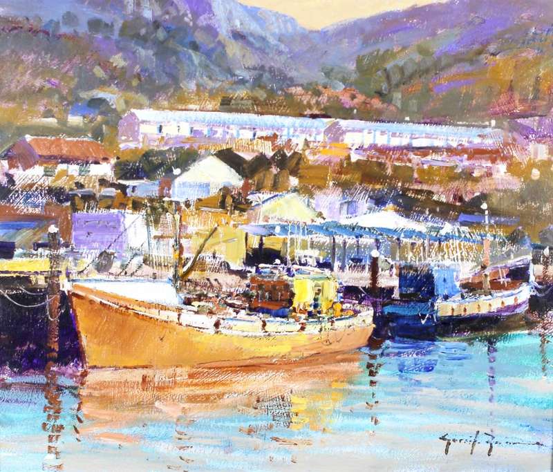 Gerrit Roon - Fishing boats - Stunning!! - Investment art! - Bid now!!