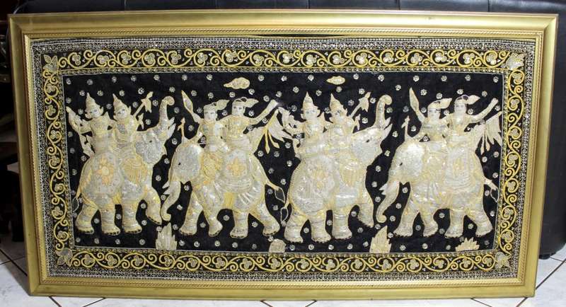 Kalaga - Burmese embossed needle work
