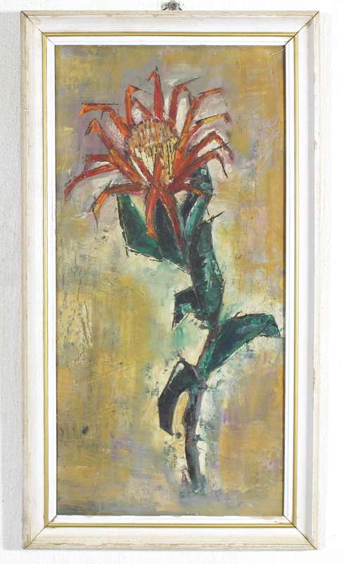 Protea - Oil on board
