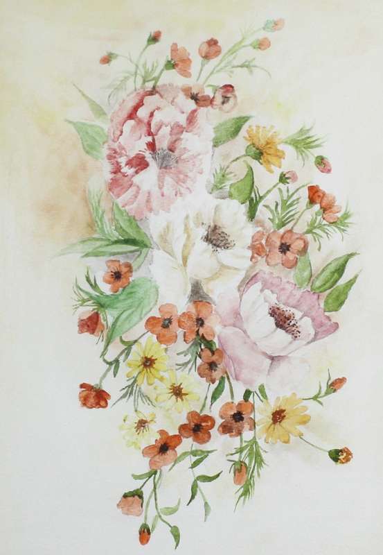 Still life flowers - Watercolor