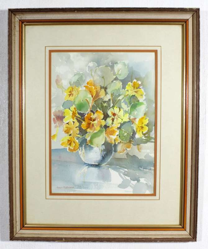 Gwen Matheson - Still life flowers - Beautiful! - Bid now!!