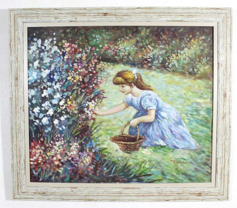 R Germonn - Picking flowers