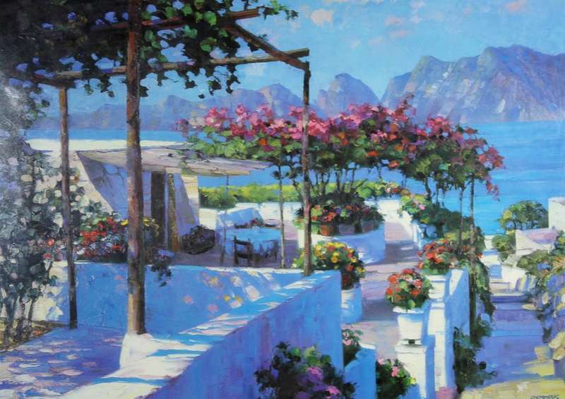 Howard Beherns - Patio in Ponza