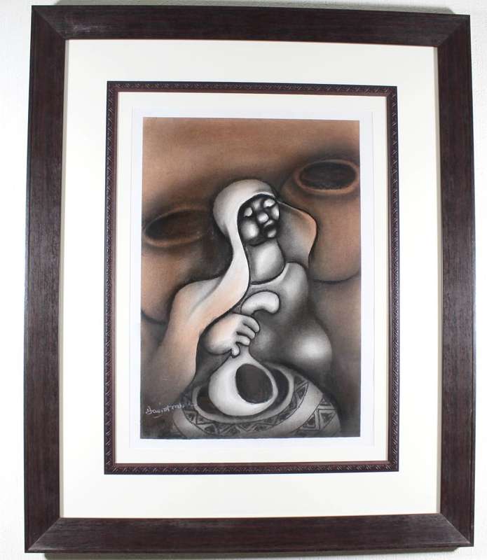 David Mbele - Woman with a calabash