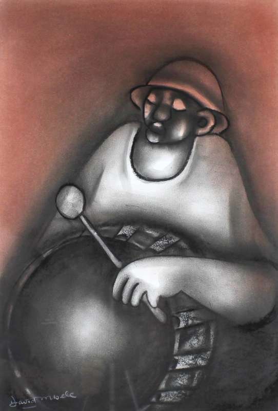 David Mbele - Man with a drum