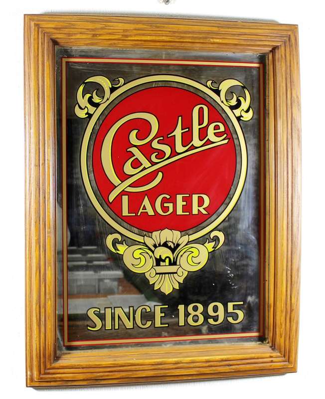 Vintage Castle Lager mirror