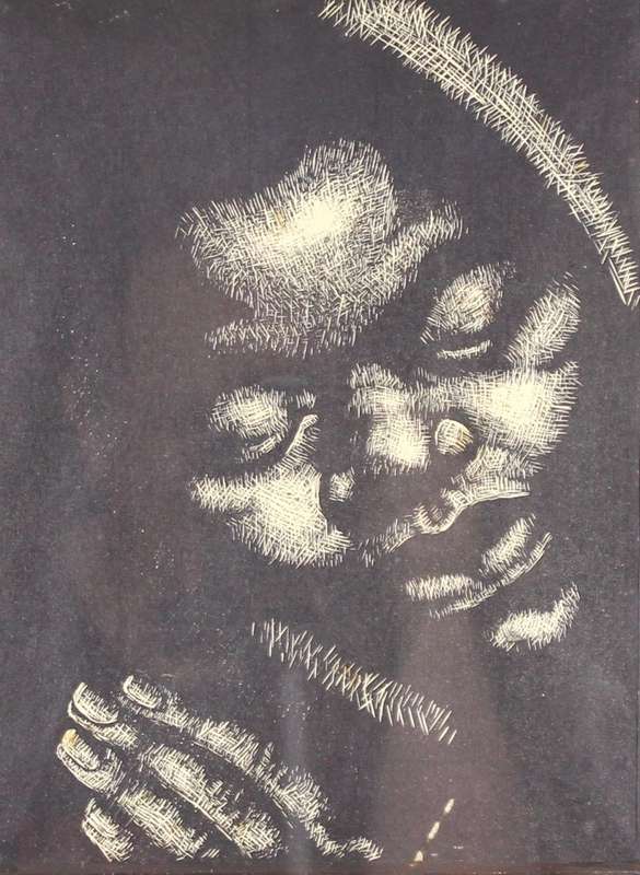Portrait - Woodcut