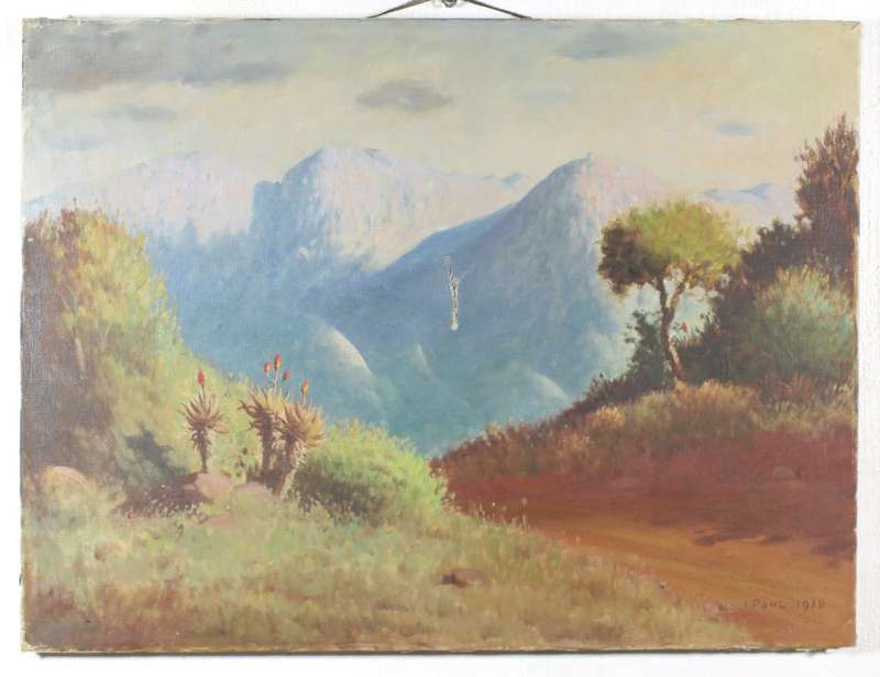 J Pohl - Mountain road - Dated 1948