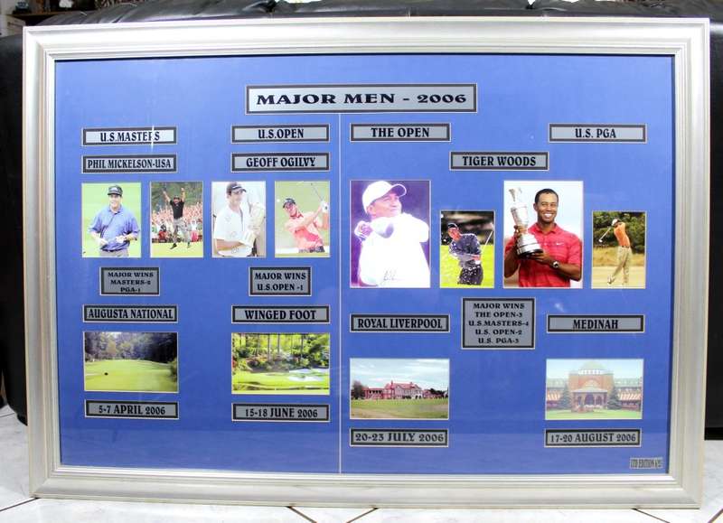 Golf Majors Winners 2006 - Collage of photos