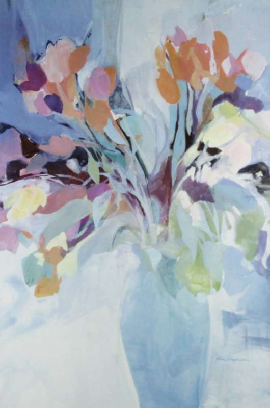 Very large still life flower print