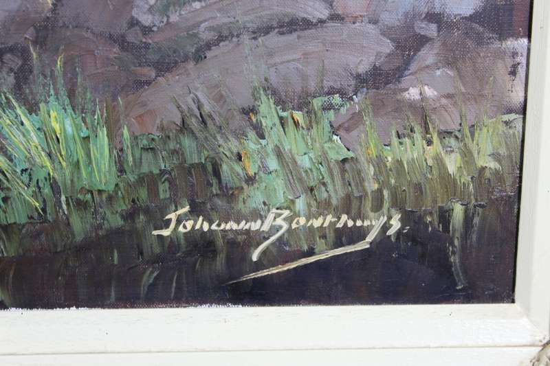 Johann Bonthuys - Mountain rock pool - A magnificent painting - Bid now!! *Free courier!!