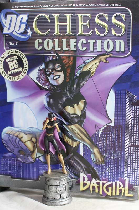 DC Chess Collection - Hand Painted Metallic Resin - Batgirl + Book - Bid Now!