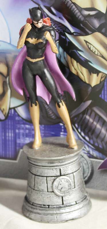 DC Chess Collection - Hand Painted Metallic Resin - Batgirl + Book - Bid Now!