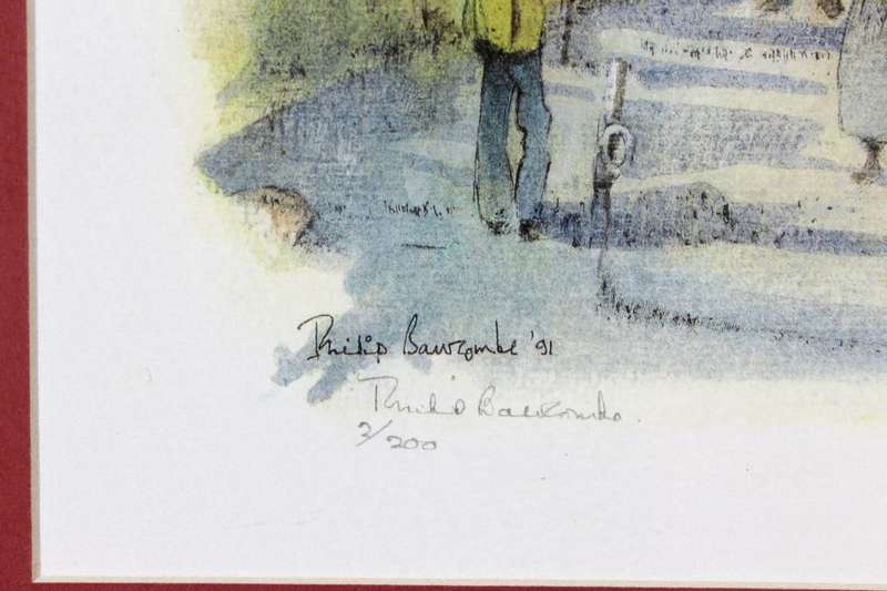 Phillip Bauwcombe - Mines cottages, Crown Mines - Signed print