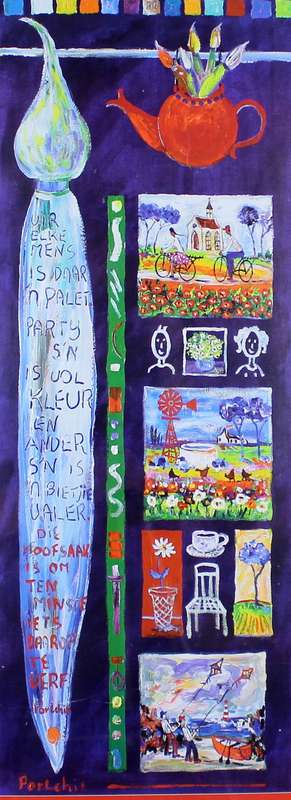 Portchie - Collage of small paintings