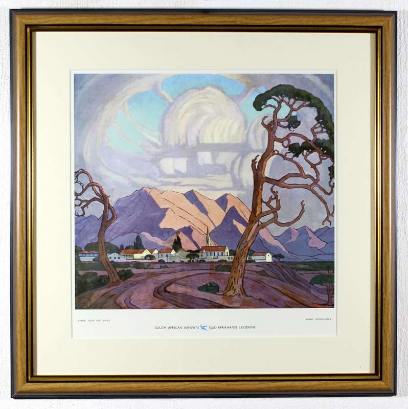 Pierneef - Station Panel - Karabib, SWA - Iconic scene - A beautiful print!! Bid now!