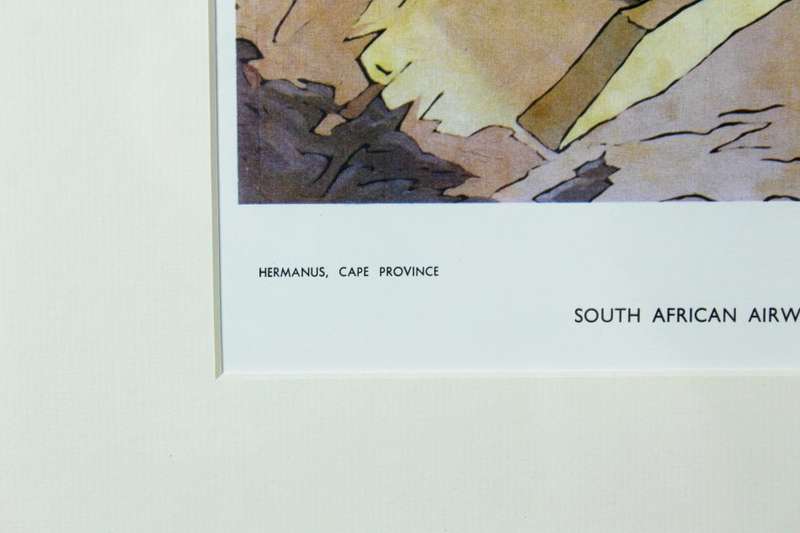 Pierneef - Station Panel - Hermanus, Cape Province - Iconic scene - A beautiful print!! Bid now!
