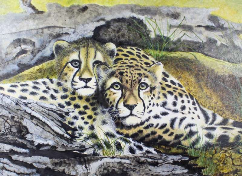 M Gerber - Cheetah mother and cub