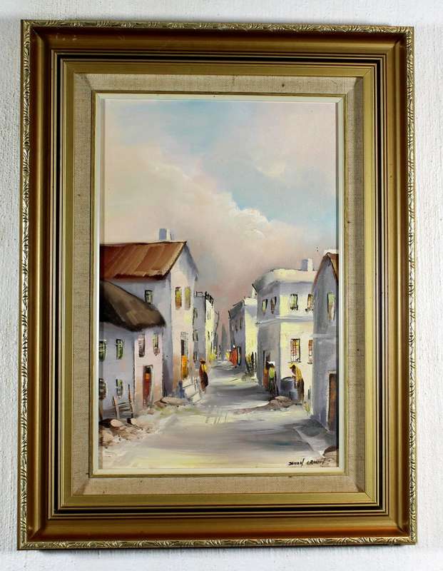 Susan Cronje - Street scene - A beautiful treasure!! - Bid now!